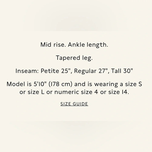 Banana Republic Vegan Leather Tapered Pant - Picture 9 of 10